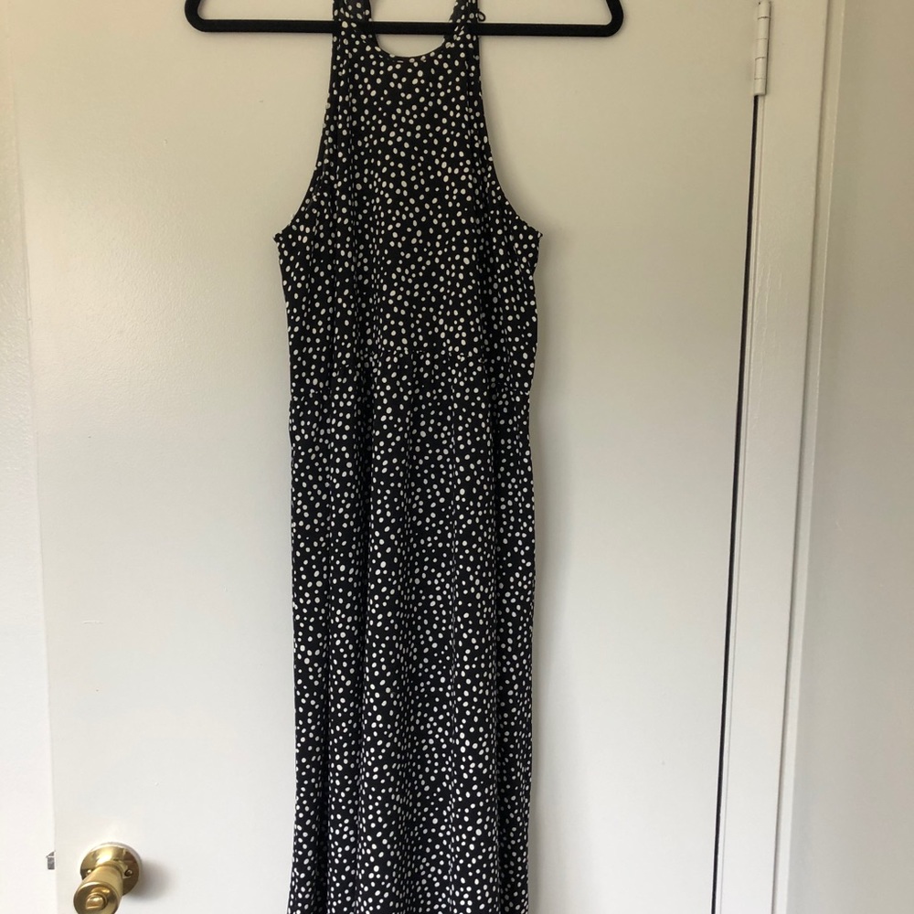 Halter midi dress in polka dot - Picture 2 of 3